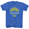 Royal heather Jaws t-shirt featuring Jaws Clear Skies design