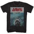 Black Jaws t-shirt featuring Jaws Wiggly design