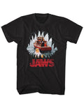 Black Jaws t-shirt featuring Jaws Mouth POV design