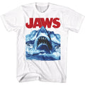 White Jaws t-shirt featuring Jaws Waves design