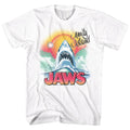 White Jaws t-shirt featuring Jaws Beachy Airbrush design
