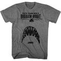 Graphite heather Jaws t-shirt featuring Jaws Teeth design