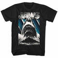 Black Jaws t-shirt featuring Jaws title design
