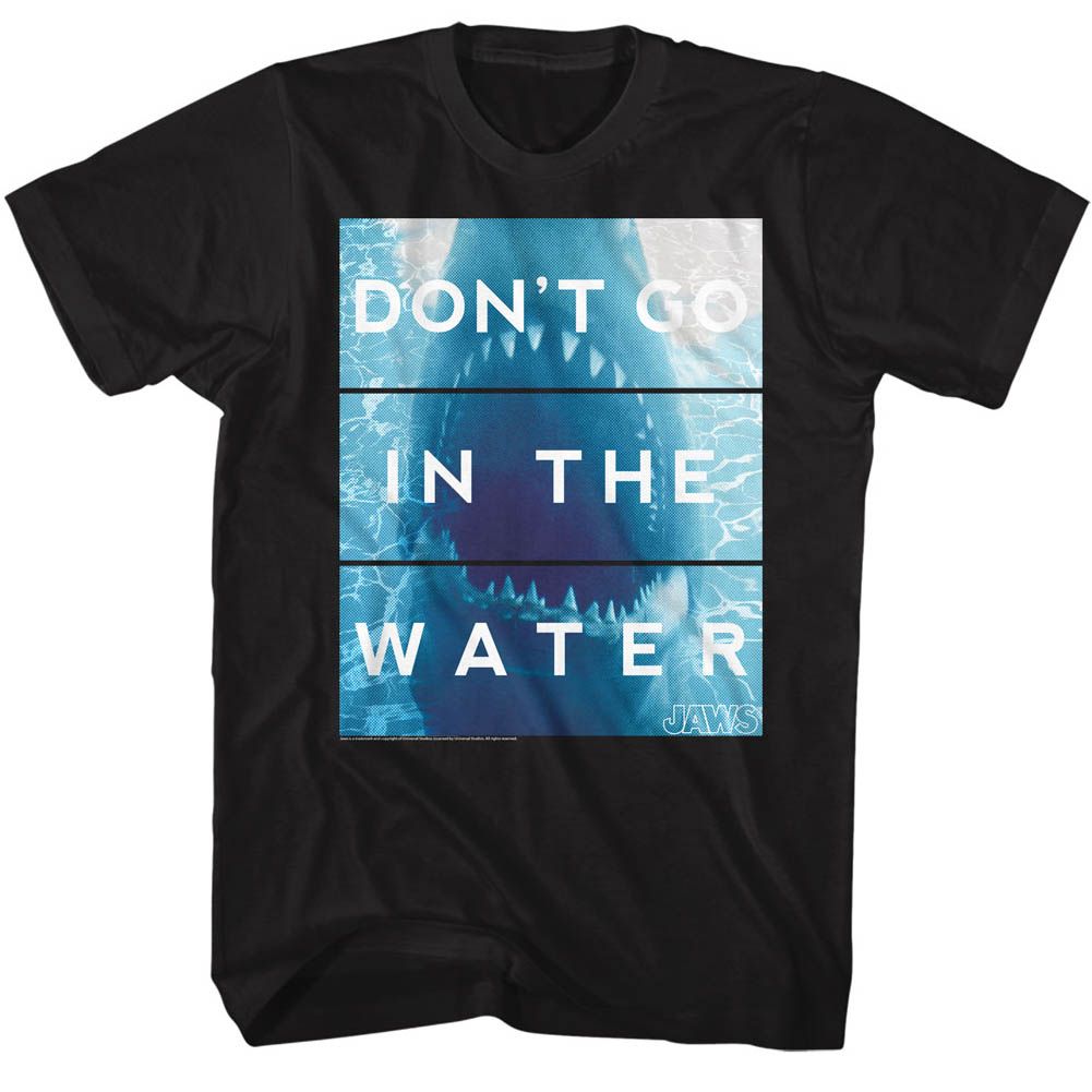 Black Jaws t-shirt featuring Jaws Don't Go design