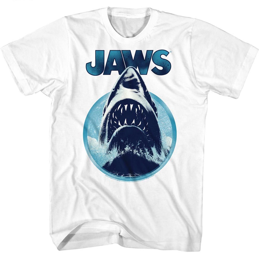 White Jaws t-shirt featuring Jaws Jawhol design