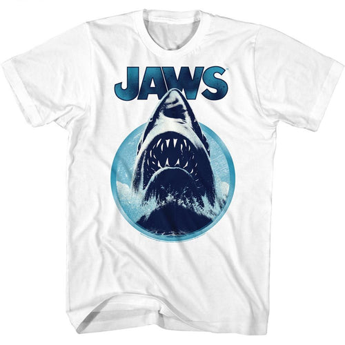 White Jaws t-shirt featuring Jaws Jawhol design