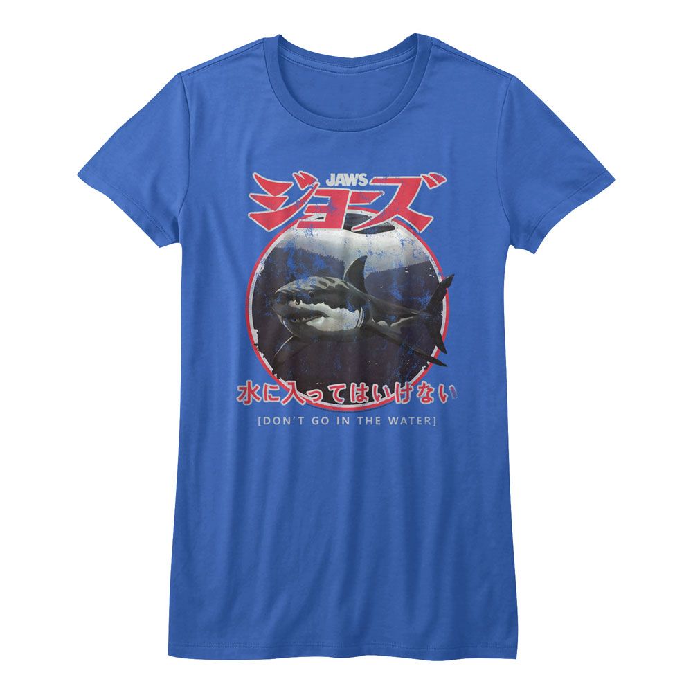 Jaws Ladies T-Shirt - Japanese Warning