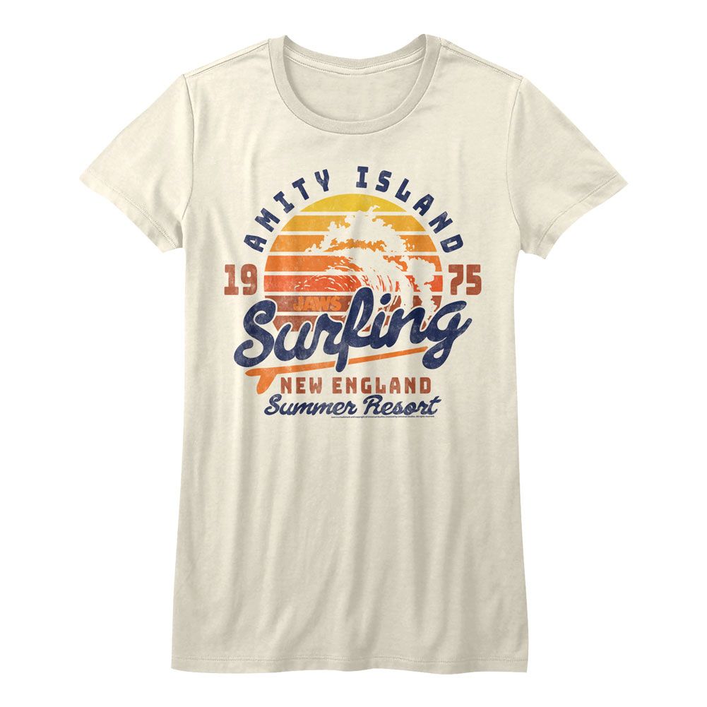 Jaws Ladies T-Shirt - Amity Surfing