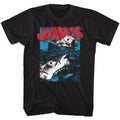 Black Jaws t-shirt featuring Jaws Great White design