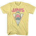 Yellow heather Jaws t-shirt featuring Jaws Neon Jaws design