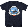 Navy Jaws t-shirt featuring Jaws Jaw View design