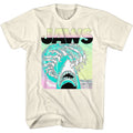 Natural Jaws t-shirt featuring Jaws Neon Waves design