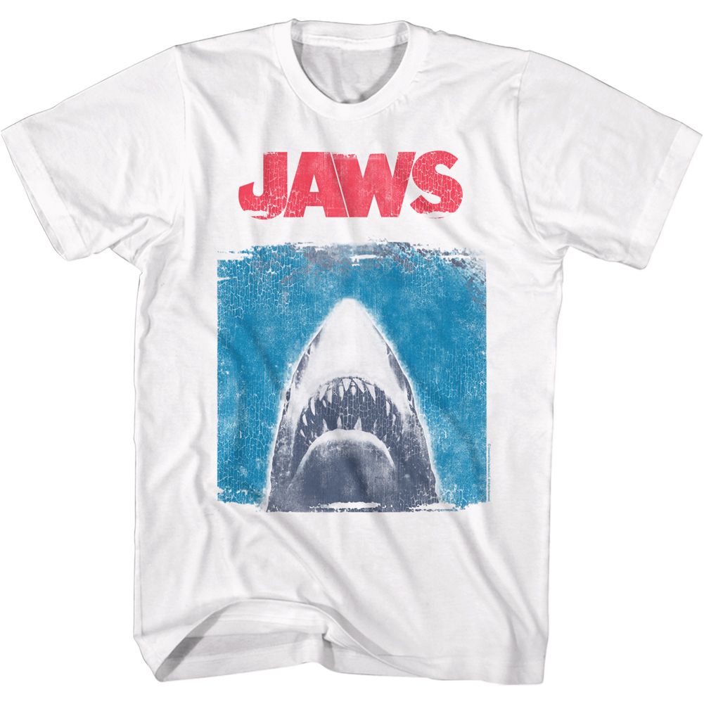 White Jaws t-shirt featuring Jaws Simplified design