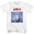 White Jaws t-shirt featuring Jaws Outlined Poster design
