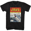 Black Jaws t-shirt featuring Jaws Comic Book design
