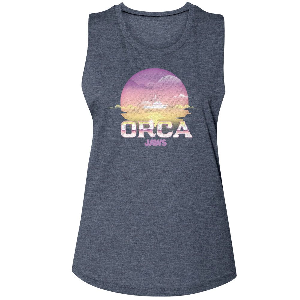 Jaws Ladies Muscle Tank - Orca