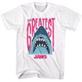 White Jaws t-shirt featuring Jaws The Greatest design