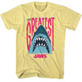 Yellow heather Jaws t-shirt featuring Jaws The Greatest design