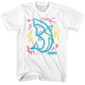 White Jaws t-shirt featuring Jaws Doodle design