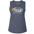 Jaws Ladies Muscle Tank - Girl On Float