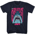 Navy Jaws t-shirt featuring Jaws The Greatest Shark design