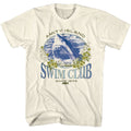 Natural Jaws t-shirt featuring Jaws Swim Club Since 1975 design