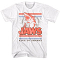 White Jaws t-shirt featuring Jaws King Of Sharks design