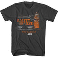 Smoke gray Jaws t-shirt featuring Jaws Amity Island Tourist design