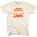 Natural Jaws t-shirt featuring Jaws Sunset Fin design