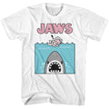 White Jaws t-shirt featuring Jaws Kawaii Jaws Swim design