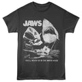 Smoke gray Jaws t-shirt featuring Jaws Movie Stills design