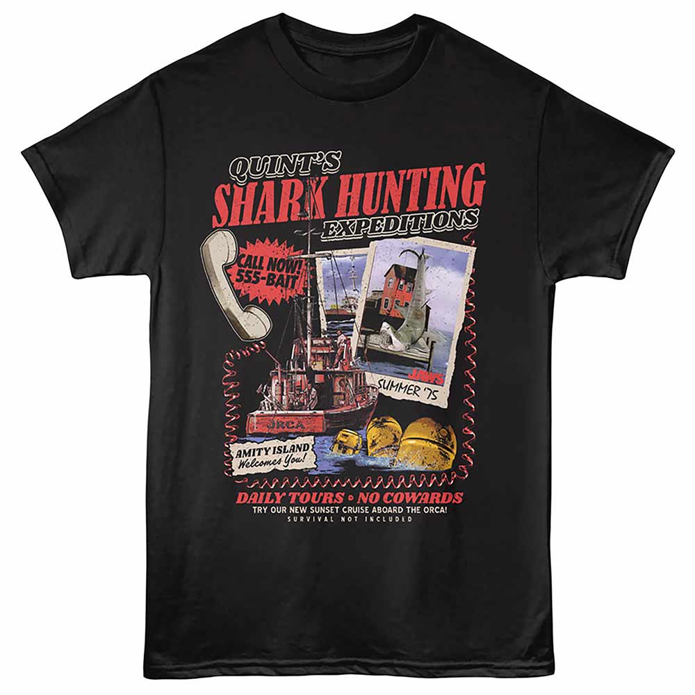 Shark Expeditions Jaws t-shirt in black