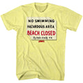 Yellow heather Jaws t-shirt featuring Jaws Hazardous design