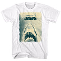 White Jaws t-shirt featuring Jaws Another Jaw Poster design