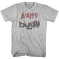 Gray heather Jaws t-shirt featuring Jaws Shark Line design