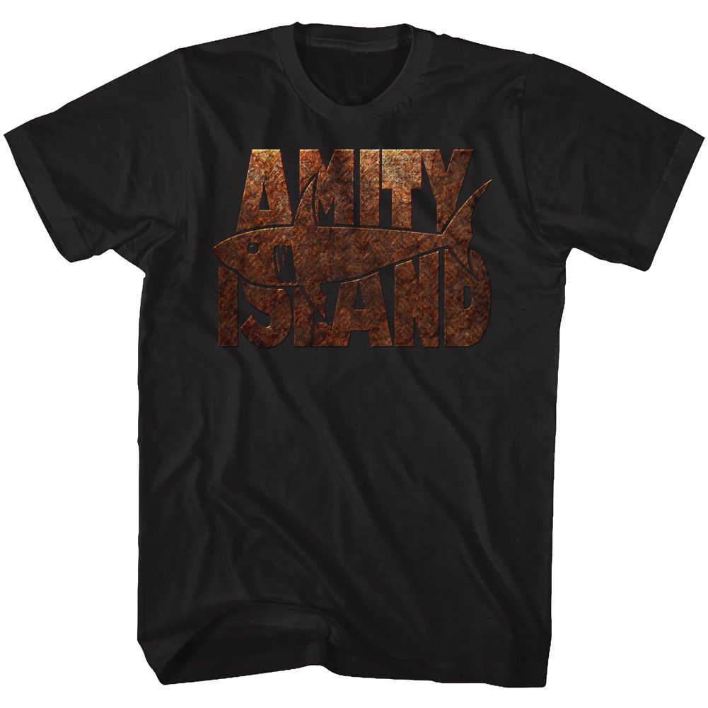 Black Jaws t-shirt featuring Jaws Shark Burst design