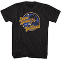 Black James Brown t-shirt featuring James Brown Get Down Circle design
