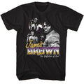 Black James Brown t-shirt featuring James Brown Godfather of Soul design