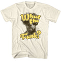 Natural James Brown t-shirt featuring James Brown What The Funk design