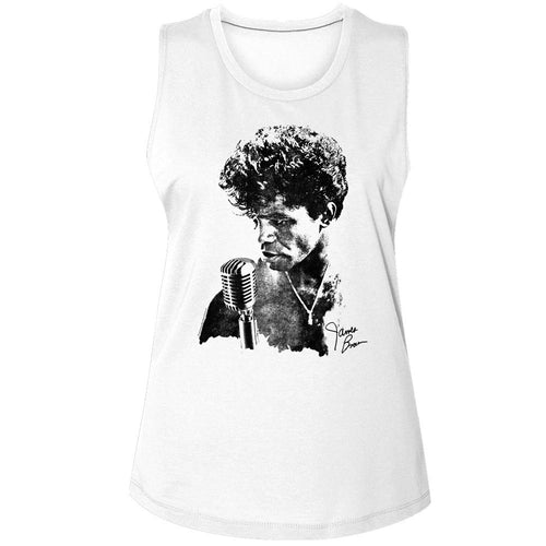 James Brown Ladies Muscle Tank - JB Microphone