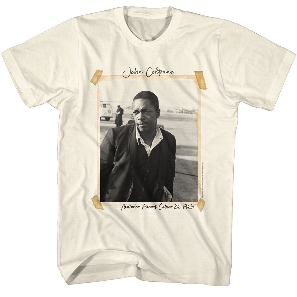 Natural John Coltrane t-shirt featuring John Coltrane Scrapbook Photo design