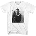 White John Coltrane t-shirt featuring John Coltrane Airstrip design