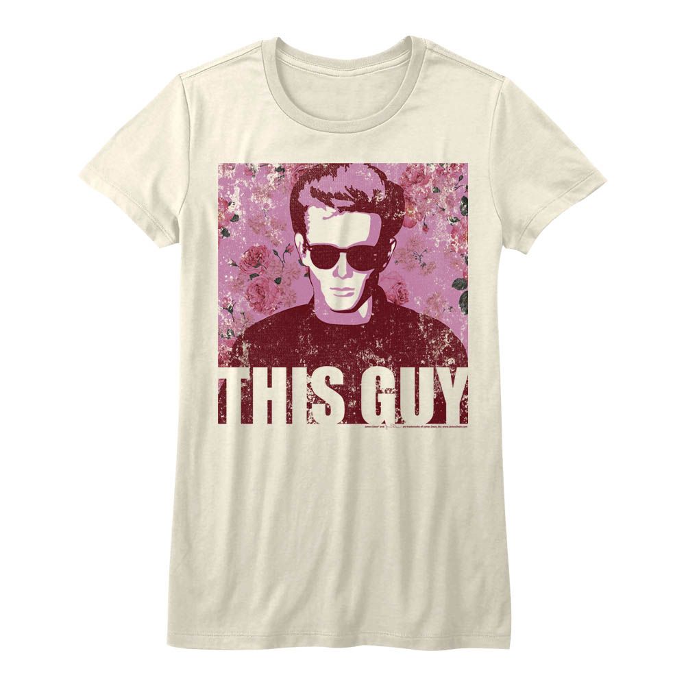 James Dean Ladies T-Shirt - Flowery Dean