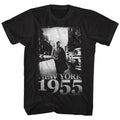 Black James Dean t-shirt featuring James Dean 1955 design