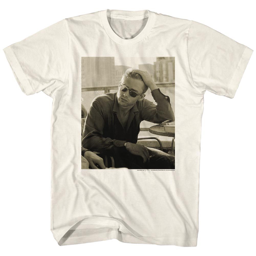 Natural James Dean t-shirt featuring James Dean James design