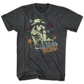 Black James Dean t-shirt featuring James Dean Cowboy design
