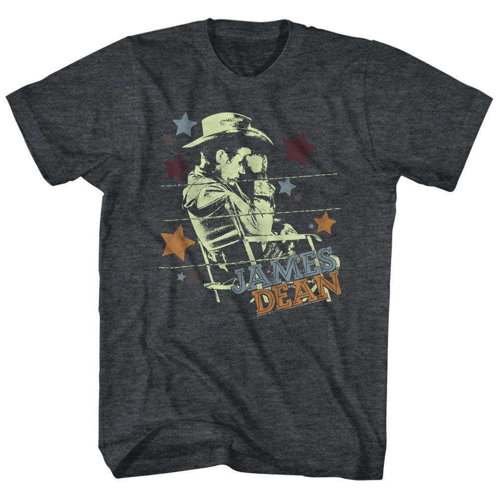 Black James Dean t-shirt featuring James Dean Cowboy design