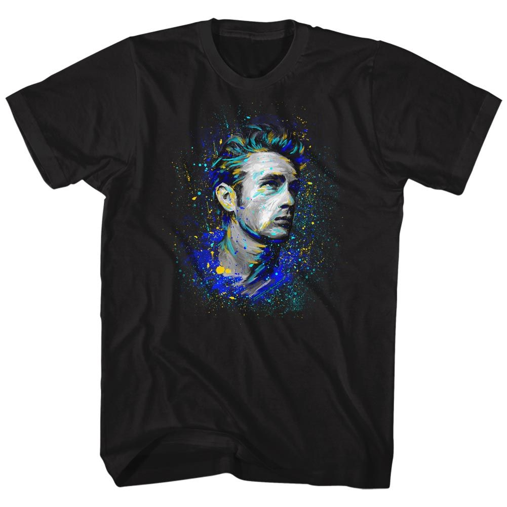 Black James Dean t-shirt featuring James Dean Fishy design