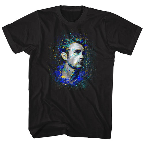 Black James Dean t-shirt featuring James Dean Fishy design