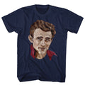 Navy James Dean t-shirt featuring James Dean Polygon James design